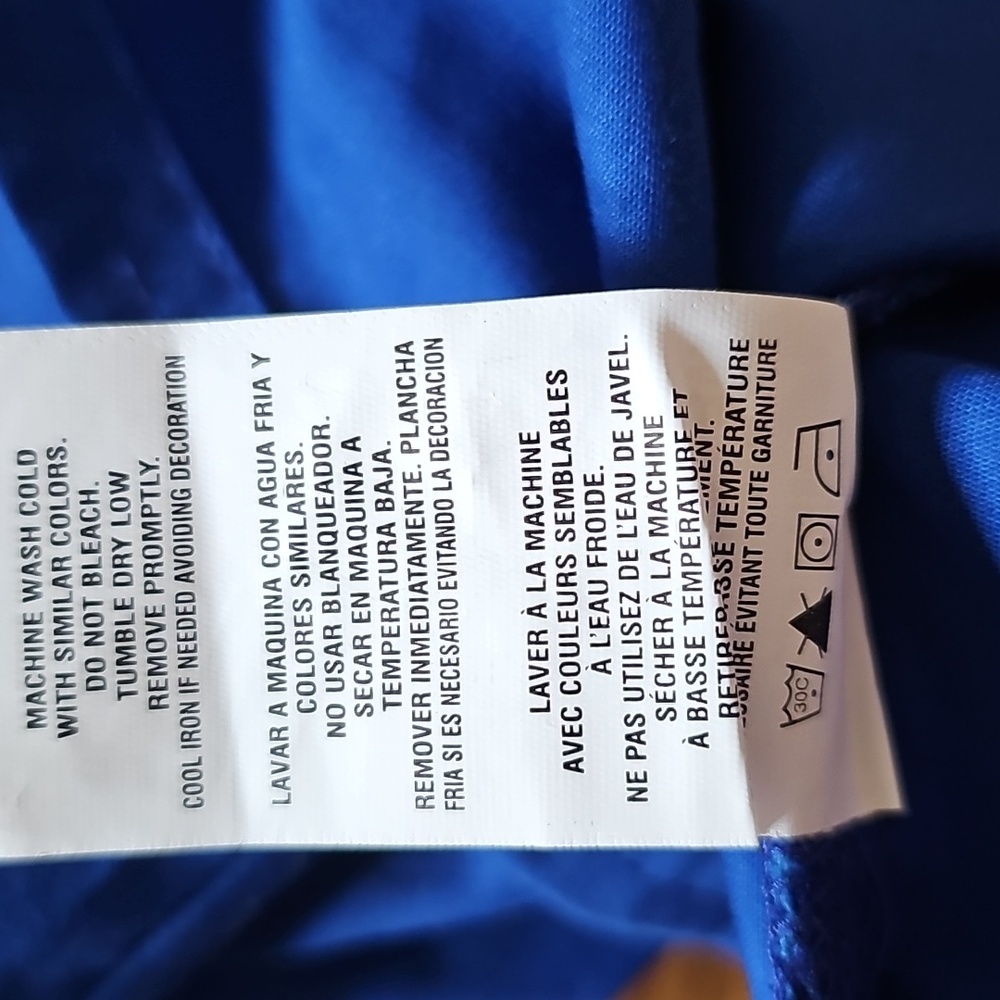 Cherokee Galaxy Blue Short Sleeve VNeck Medical Scrub Top Women's Size Large NWT - Picture 15 of 15
